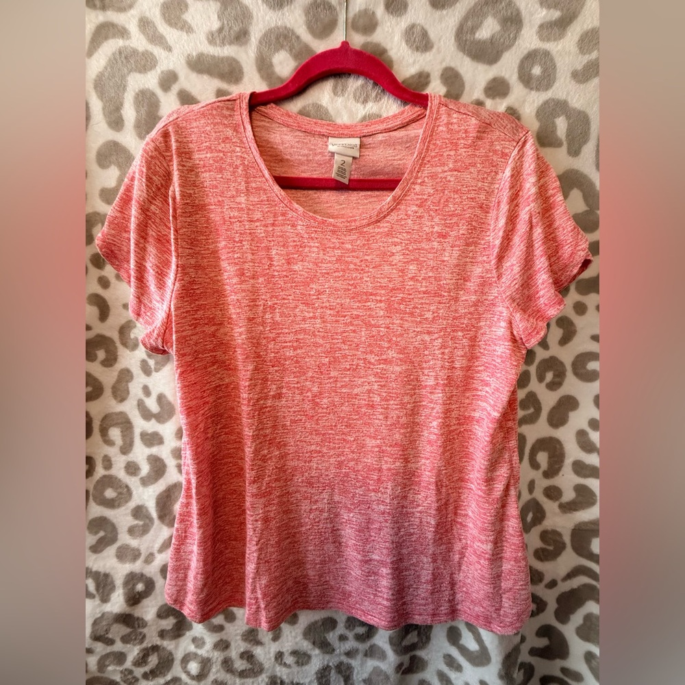 Chicos short sleeve flutter sleeve blouse - size 2